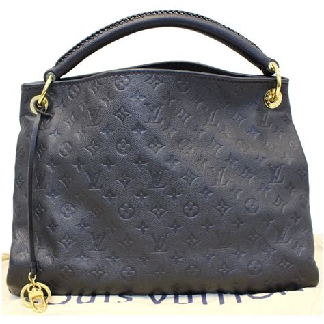 louis vuitton artsy black leather|Louis Vuitton black embossed bag.